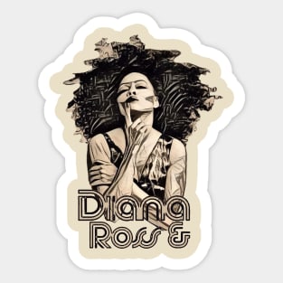 Diana Ross - Vintage Fade Sticker